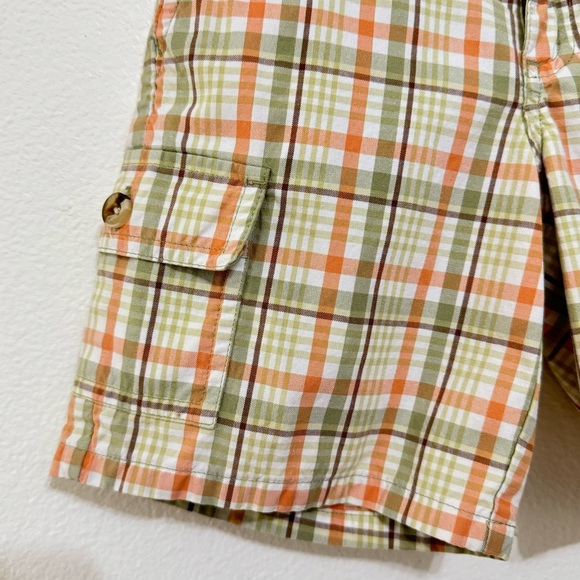 JANIE & JACK · TODDLER BOYS PLAID COTTON CHINO SHORTS - SIZE 4T - Picture 6 of 12